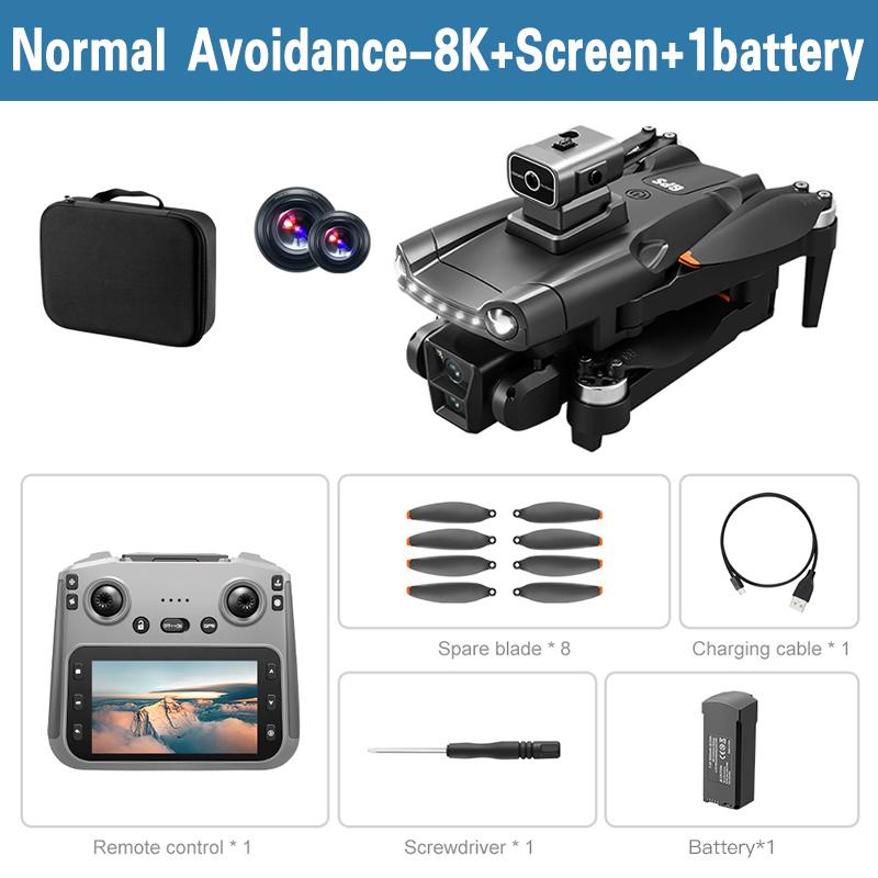 Дрон V198MAX GPS 8K HD Аэрофотосъемка Двойная камера Бесколлекторный Квадрокоптер 5G WIFI 360° Лазерное Интеллектуальное Предотвращение Препятствий Воздушная Оптическая Игрушка