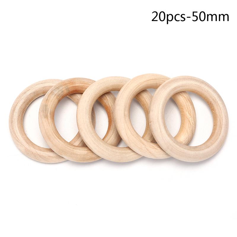 1Bag Natural Wood Circles Beads Wooden Ring Diy Jewelry Making Crafts Diy