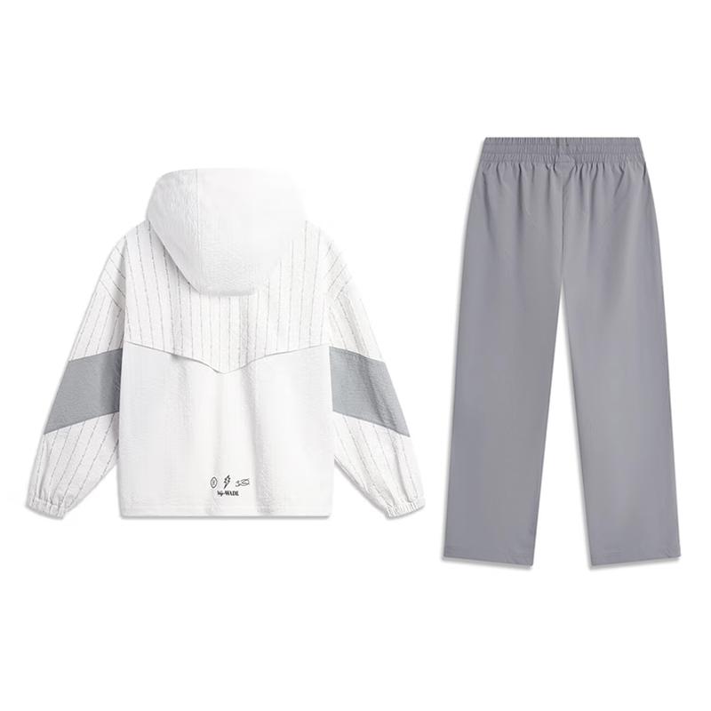 Li-Ning Модная Удобная Универсальная Куртка с капюшоном Повседневный Спортивный костюм Унисекс Верхняя одежда AFDU399-5-AYKU-3