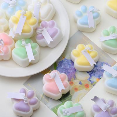 2 Отверстия Кошачья Лапа Свеча Силиконовая Форма DIY Кошачья Лапа Украшение 3D Креативная Ароматическая Свеча Домашний Декор Гипсовые Украшения Смоляные Формы