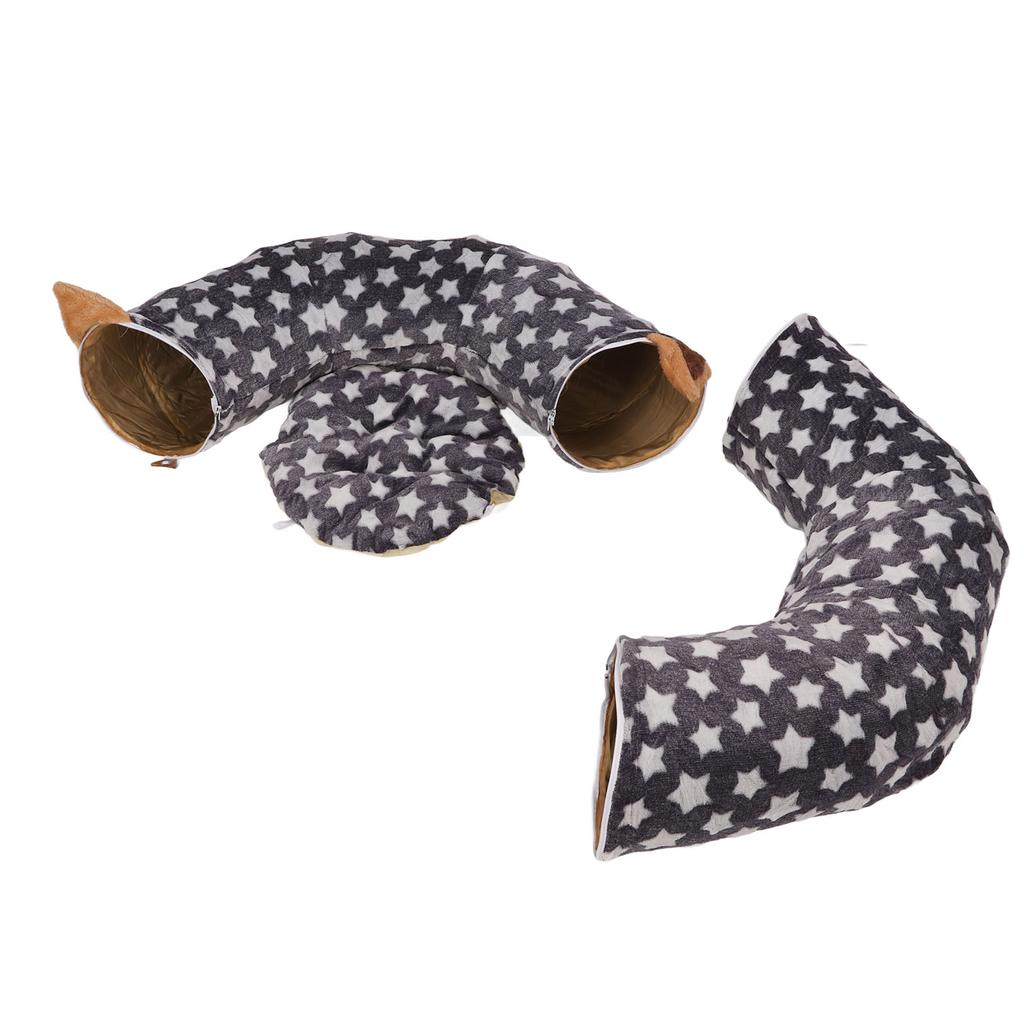 Кровать-туннель для кошек и собак, большой диаметр, длинная складная кровать-туннель для кошек с подушкой для домашних животных