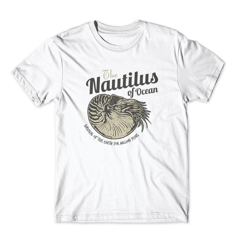 Футболка Nautilus. Премиальная футболка с графикой из 100% хлопка Новая