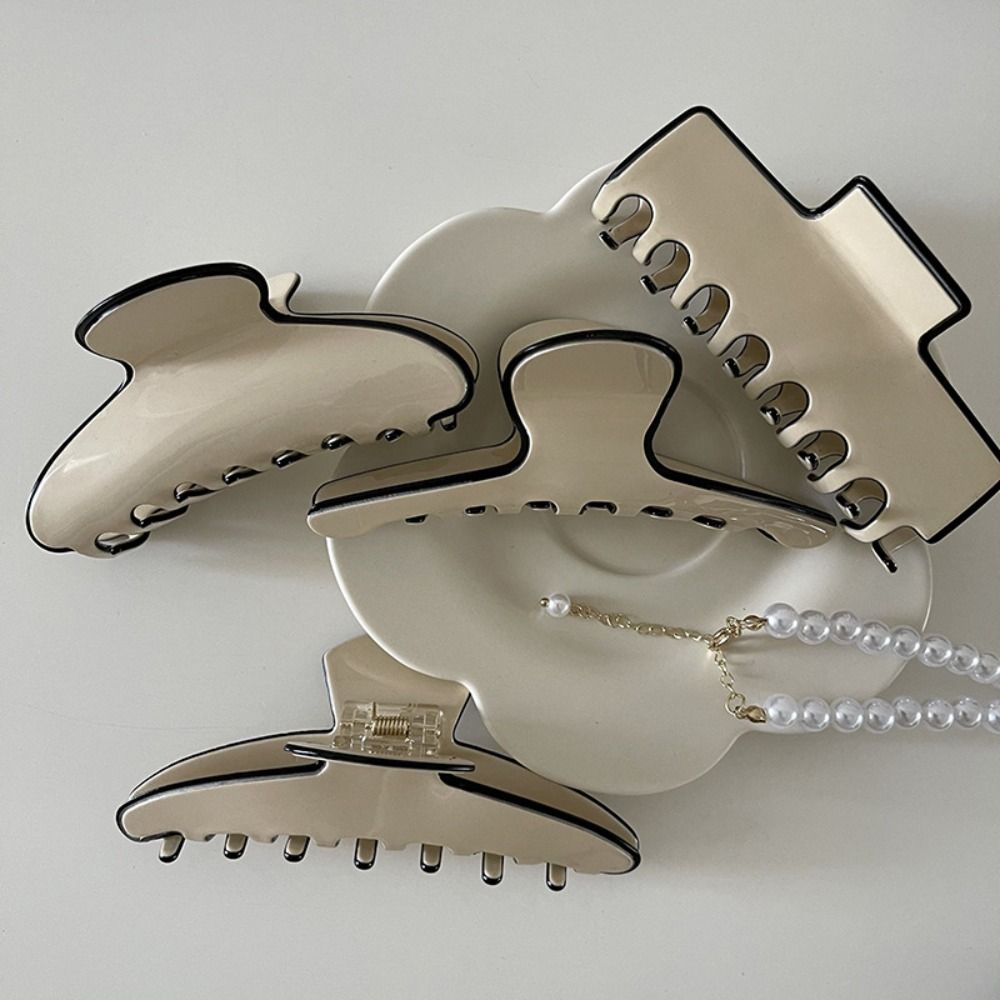 Simple Acrylic Elegant Hairpin Headwear Hair Clip Hair Claw Crab Clamps