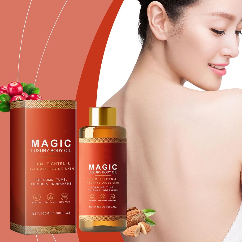 Body Moisturizing Body Oil Daily Skin Nourishing Firming Moisturizing Brightening Body Massage Oil 100ML