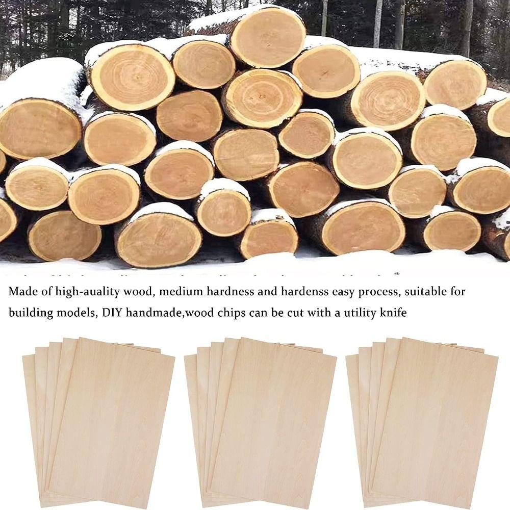 Фанерные листы из липы, деревянная необработанная деревянная фанера, тонкие деревянные доски, ювелирные аксессуары