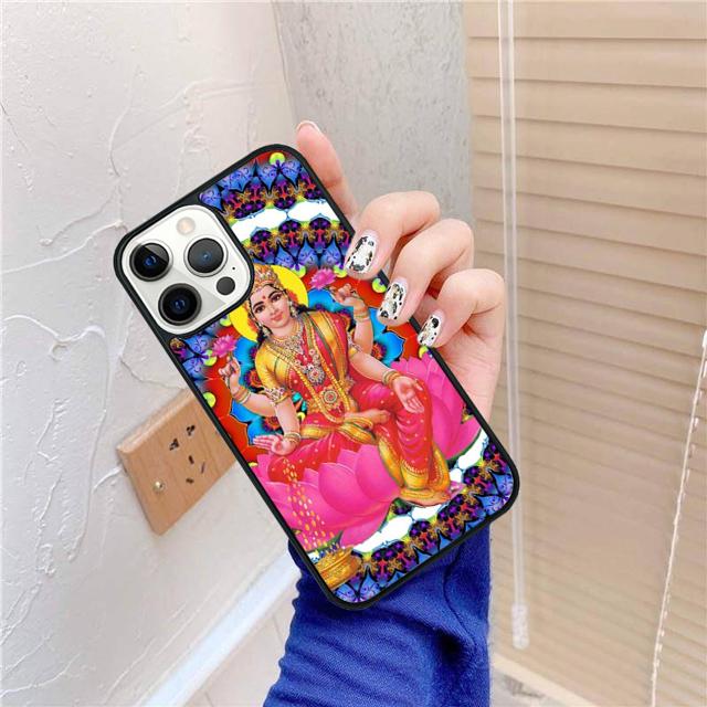 Lakshmi Hindu Goddess Phone Case Cover For iPhone 17 Air 15 16 14 13 12 Pro Max 11 Pro Max Plus Coque Shell