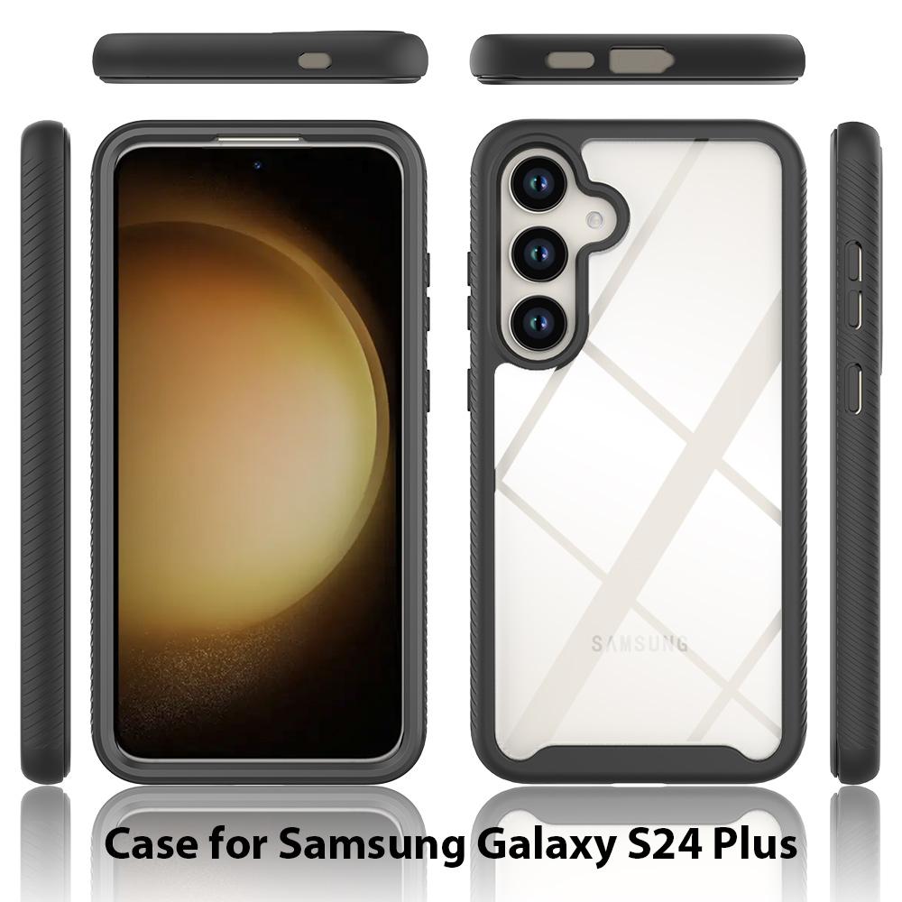 Чехол Full Coverage для Samsung Galaxy S25 Plus S24 Ultra S23 FE A56 5G Funda Capa Противоударный чехол из ТПУ/ПК со встроенной защитной пленкой для экрана