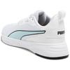 Puma Flyer Flex Knit Модные Удобные Амортизирующие Нескользящие Кроссовки с Низким Верхом для Повседневной Носки и Бега Унисекс кроссовки Белые Синие 376287-06