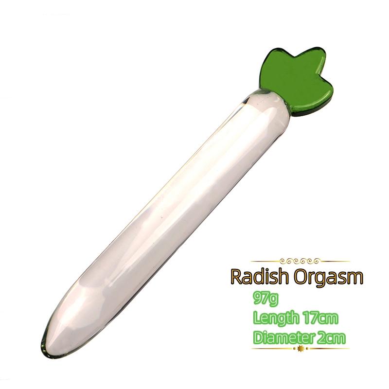VaHppy Фрукты/овощи Стилизованные фаллоимитаторы Искусственный пенис Маленький 100 г 18*2 см Стеклянные мастурбаторы для девочек Секс-игрушки для женщин SM BDSM