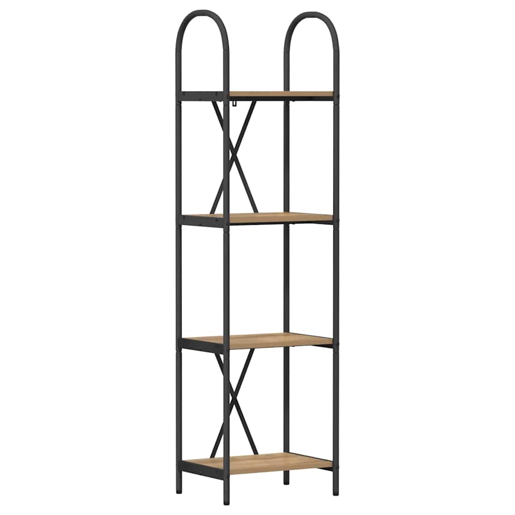 Artisan Oak Bookshelf 40 x 30 x 146 cm Engineered Wood