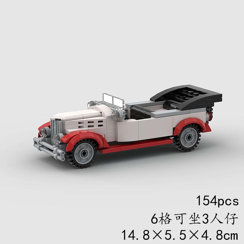 Техническая Скорость MOC Автомобиль Город Супер Ралли Автомобиль Строительные Блоки Кирпичи Украшение Ретро Винтажные Игрушки Для Детей Взрослых Подарки на День Рождения