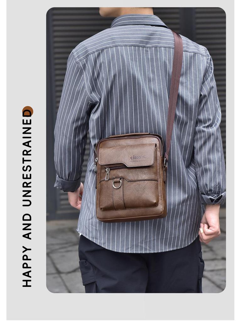 Men's Splash-proof, Wear-resistant Large Capacity Commuter Messenger Bag