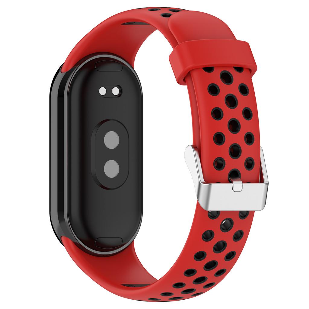 Для Xiaomi Smart Band 9 NFC/9/8 NFC/8 Ремешки для часов Силиконовый ремешок с разъемом из нержавеющей стали