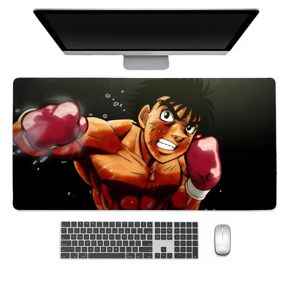 Anime H-Hajime No Ippo Mouse Pad Tapetes de Mesa Teclado, Borracha Kawai, Tapete de Mesa Antiderrapante, XXL90x40cm