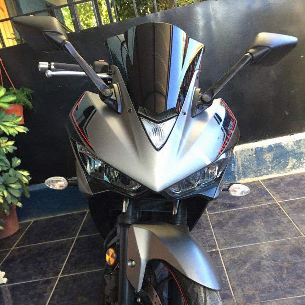 Ветровое стекло YUANYE Yamaha Мотоциклетный экран YZF R3 R25 Мотоциклетное ветровое стекло Ветровое стекло 2015-2018 (черный)