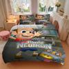 Genius Science Adventure Print 3Pcs Bedding Set,Duvet Cover with 2 Bedro,Pillowcase Home Birthday Gift