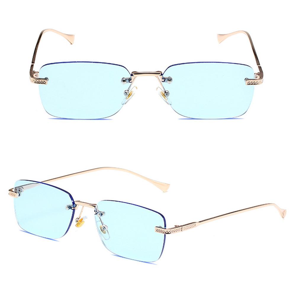 Маленькие прямоугольные панк-солнцезащитные очки в стиле Ins, уличная съемка, очки для женщин, металлические солнцезащитные очки для женщин