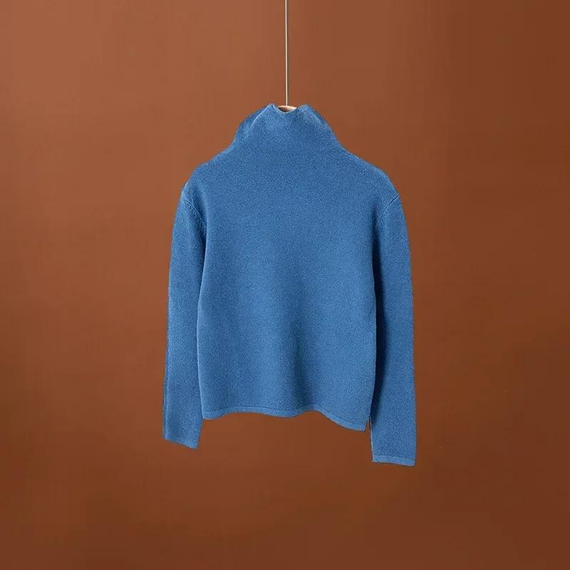 Трикотаж для детей, майка с полувысоким воротом, осень-зима 2024, майка для мальчиков и девочек, внутри, длинный рукав, детские топы, одежда