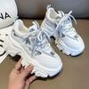 Sports Woman Footwear Korean High On Platform Sneakers Shoes for Women Athletic Walking Vulcanized Shoe Comfortable and Elegant