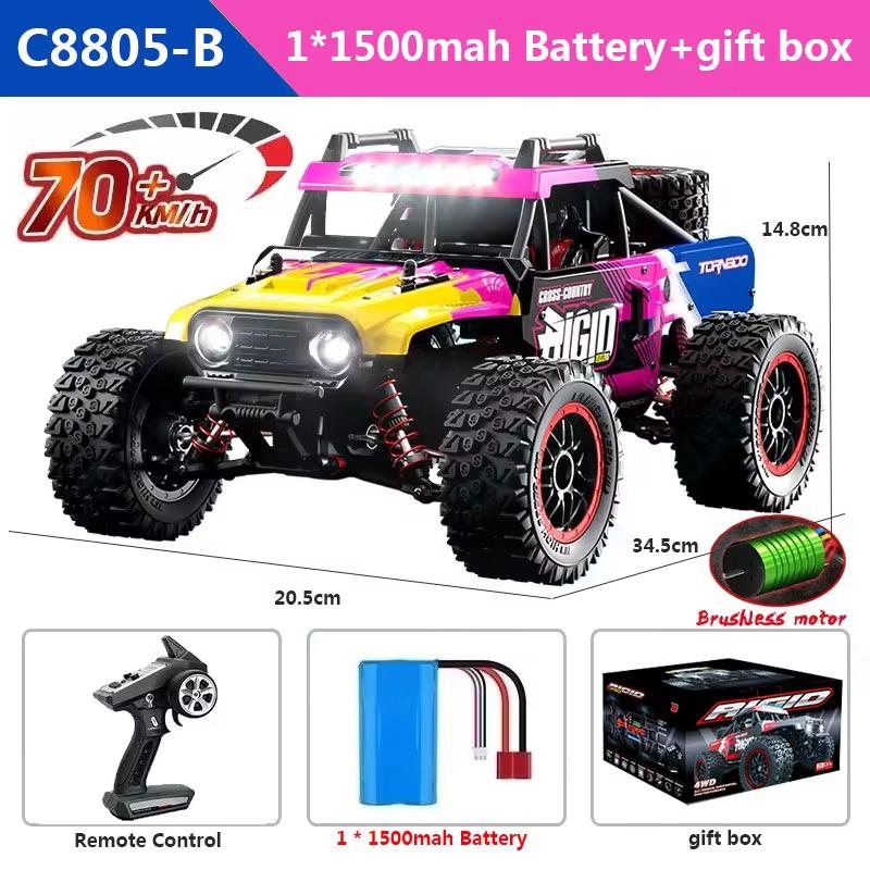 Новый 1:16 JJRC RC внедорожник 4WD 50/70 км бесщеточный электрический высокоскоростной 2.4G RC автомобиль дрифт монстр-трак детский светодиодный игрушечный подарок гоночный автомобиль