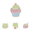 And Playful Fun Frog Food Series Pin Beautiful Decorative Brooch For Men Women And