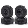 RC Crawler Rubber Tires RC Car Tires 4pcs 12mm Hex Replacement for 1/10 Traxxas Slash RC Short