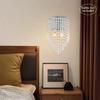 K9 Crystal Wall Sconce Modern, E12 Bulb Holder Wall Mount Light for Bedroom Living Room Indoor