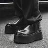 Мужская роскошная мода панк хип-хоп платье челси ботинки балетки обувь на платформе ковбойские ботинки из натуральной кожи крутые осенне-зимние боты