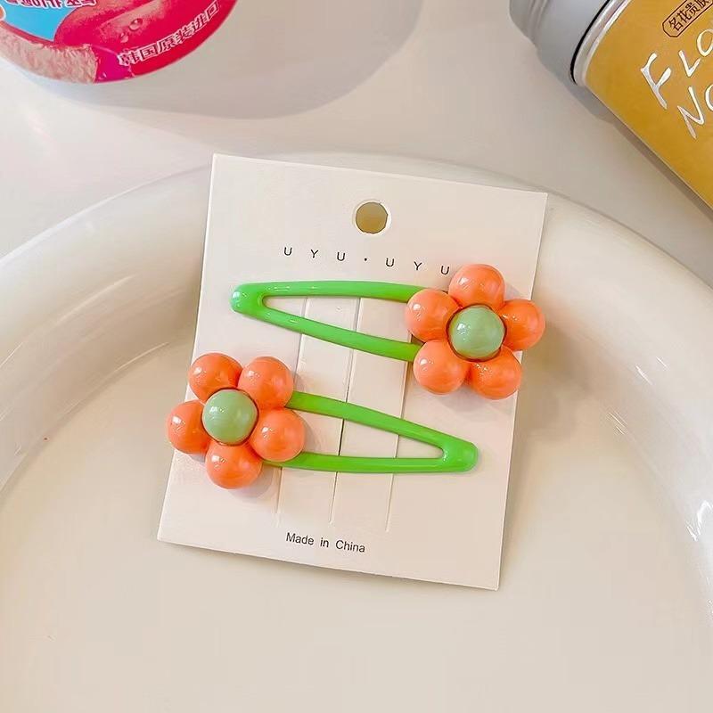 2 шт. новые милые блестящие заколки для волос принцессы с цветочным узором для девочек, детские головные уборы, заколки для волос, заколки, аксессуары для волос