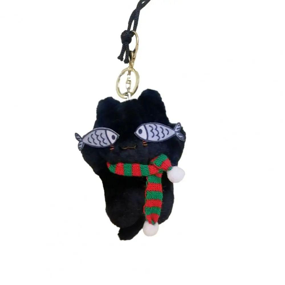 Cartoon Anime Cartoon Kitten Stuffed Doll Cat Cat Plush Keychain  Bag Pendant