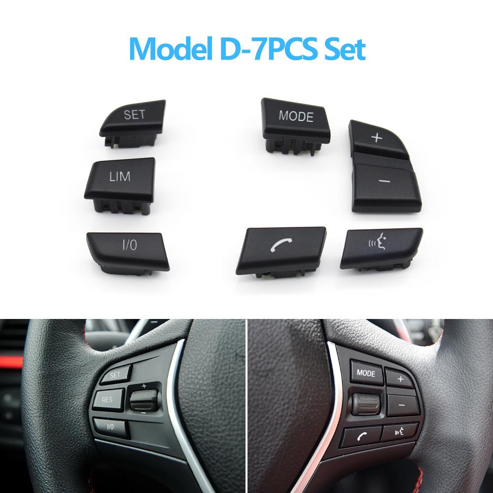 5/7/9PCS Car Steering Wheel Button Set Control Switch Keys For BMW F10 F11 F20 F22 F02 F06 F12 F07 F30 F15 F16 F25 F26 F26 F32