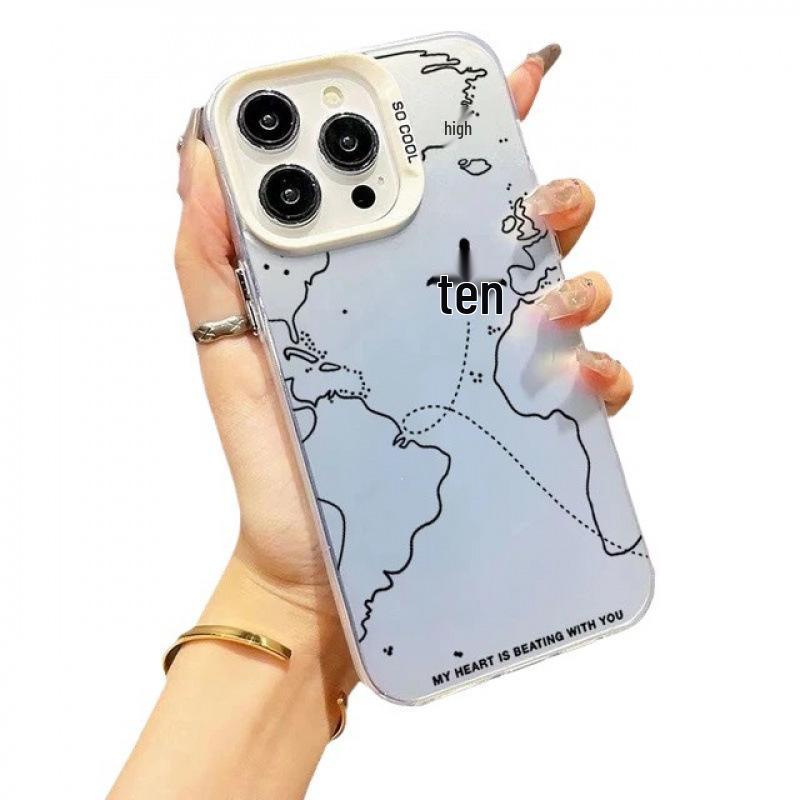 Creative Frosted Silver Protective Case for iPhone 13/14 Pro Max & 11, Compatible with Apple Aviation Aircraft