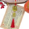 Gold Lucky Design Goat Hanging Ornaments Red Tassels Chinese New Year Decor  Festive Decor