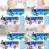Vibrant Plastic Inertia Bus Toy With Flashing Lights And Music For Boys And Girls