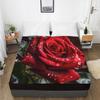 Fashion Home Textile 3D Printed Bed Sheet Fitted Sheet 3 Piece Set Mattress Cover Elastic Band Bed Sheet Home Textile Bedding Set