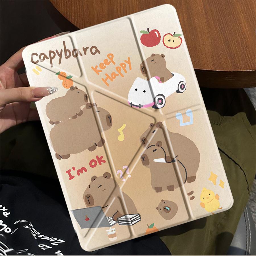 Милый чехол для планшета с морской свинкой для iPad Mini 6 7 Air 4 5 M3 M2 1 2 M4 11 дюймов Pro 2025 Pro 11-го 10-го 9-го 8-го 7-го 12,9 дюйма Держатель