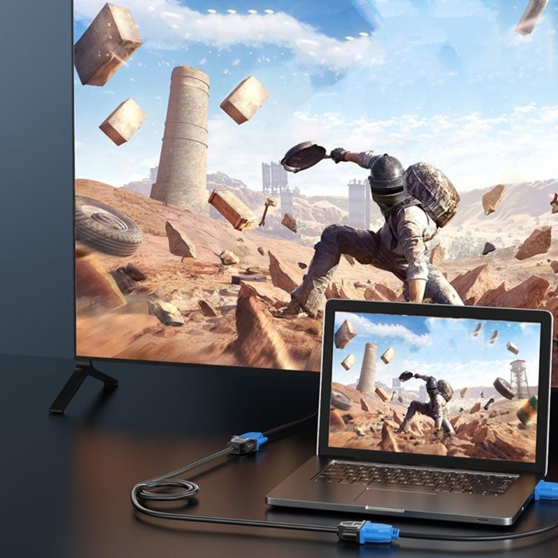 Кабель-удлинитель VGA высокого разрешения 30 см, поддержка 1920x1080P для подключения дисплеев к видеоустройствам ноутбуков и настольных ПК