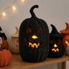 with Witch Hat Halloween Pumpkin Statue Woven Texture Lantern Storage Box  Living Room Use