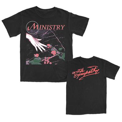 Ministry - С сочувствием Альбом Короткий рукав 2 стороны Черный AHN01692 Унисекс Футболка