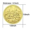 Russian Architecture Castle Gold Plated Commemorative Badge Collection Challenge Coin Tourism Creative Commemorative Badge