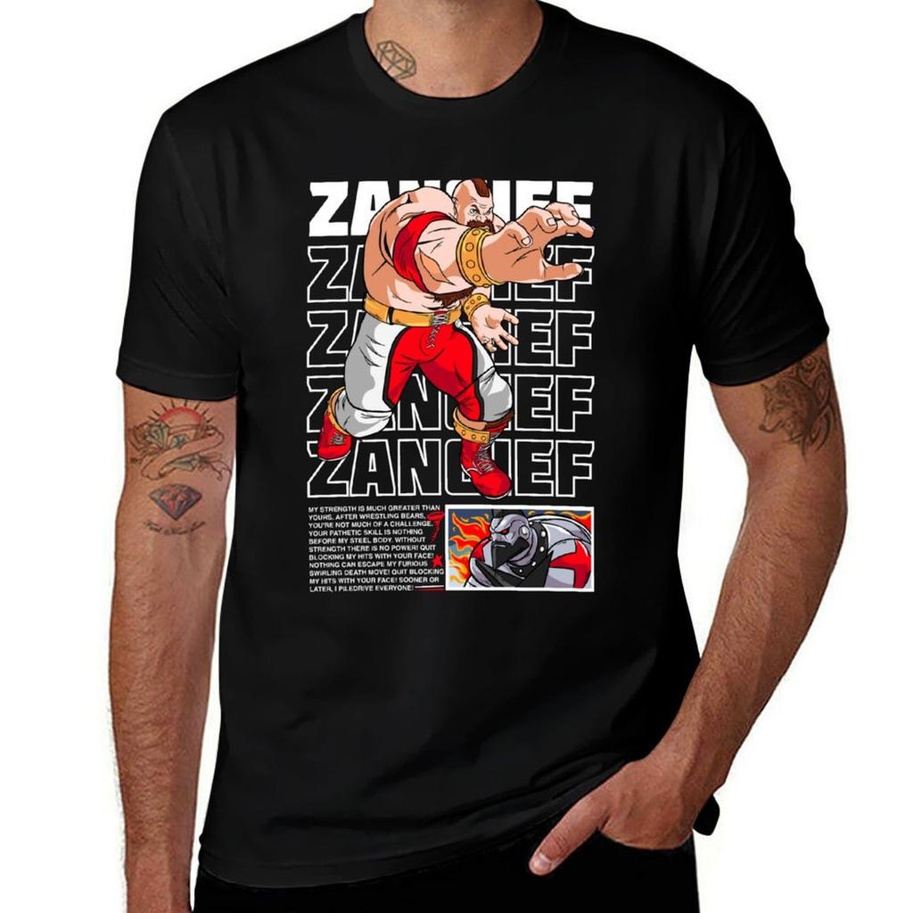 Zangief TShirt Tough Fabric Work Tee