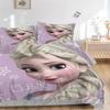 Elsa'S Winter Fantasy Print 3Pcs Bedding Setduvet Cover With 2 Bedropillowcase Home Birthday Gift