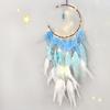 Home Decoration Dreamcatcher Fairy Feather Hanging Hand-Woven Wind Chime Gradient Color Hanging Girls Room Decorations Shop Dreamcatcher