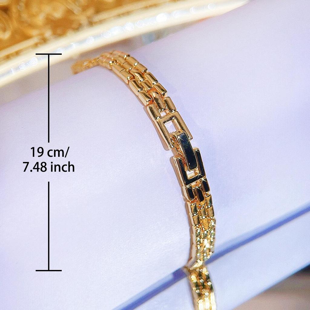 WWJ Simple этнический стиль золотой мини-браслет для тенниса с фианитами, женские украшения для банкета, помолвки, вечеринки, аксессуары