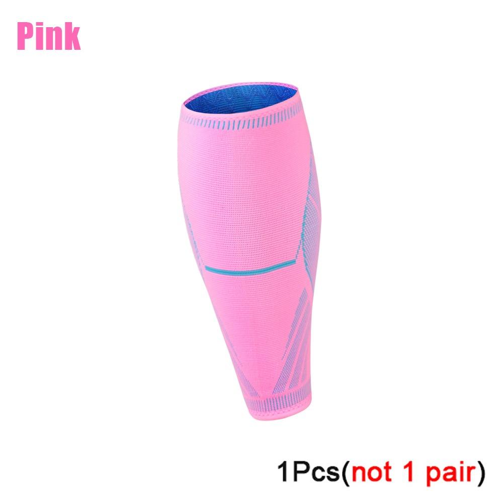 Black Pink Blue Compression Calf Sleeve Nylon Shin Guard New Leg Socks Sports Safety