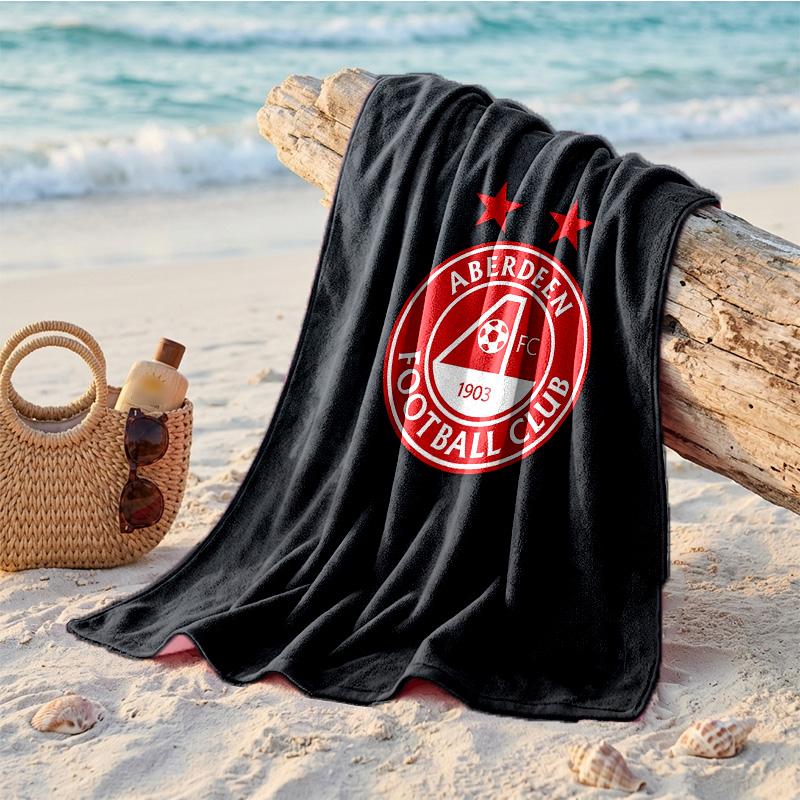 Пляжное полотенце из микрофибры Aberdeen FC, быстросохнущее, впитывающее, большое, для пляжа, плавания, путешествий