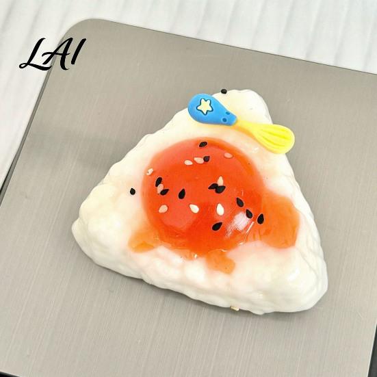 TPR Stress Balls Food Shape Squeeze Toy Cute Smiling Toast Relief Soft Shaped Relievers Slow Rebound Sensory Fidget Toy for Adults Anxiety