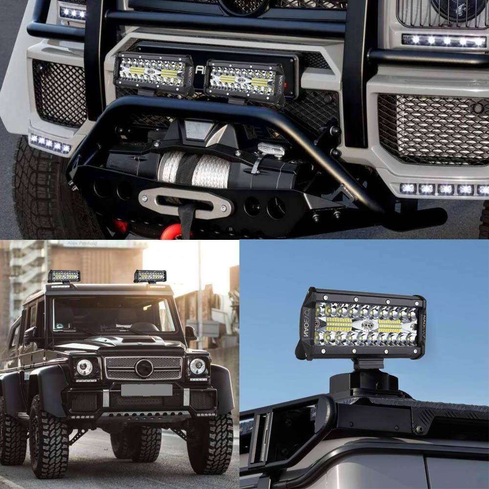 NAOEVO 7-дюймовая светодиодная балка Off Road 240 В 12 В 24 В Комбинированный луч светодиодная рабочая фара Кронштейн для Niva lada 4x4 Грузовик Квадроцикл Аксессуары