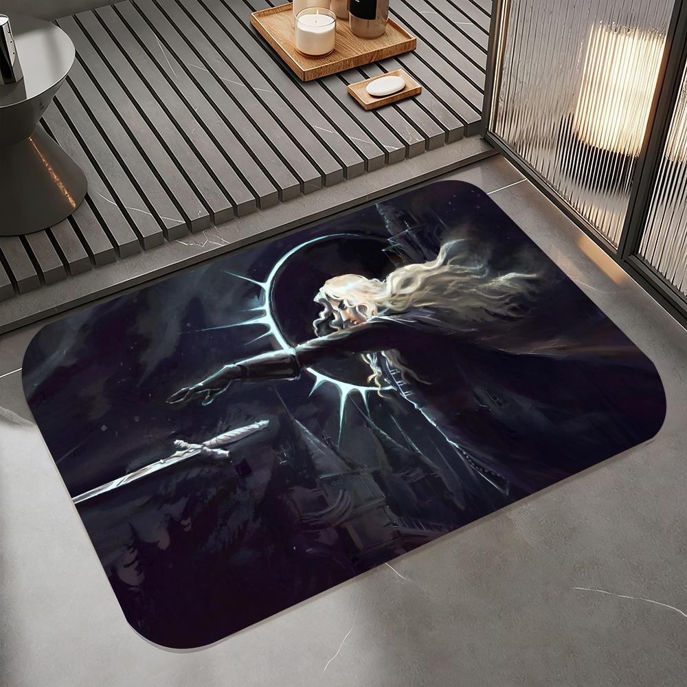 Anime D-Dracula Floor Mat Diatomite Bath Mat, Quick Dry Absorbent Non-Slip Door Mat