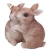 Garden Bunny Statues Resin Crafts Decorations Potted Landscaping Sculpture Animal Models for Lawn Garden